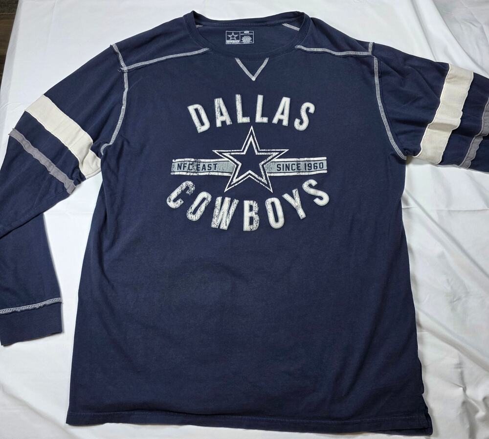 Dallas Cowboys Team Apparel XXL Blue Long Sleeve T-Shirt